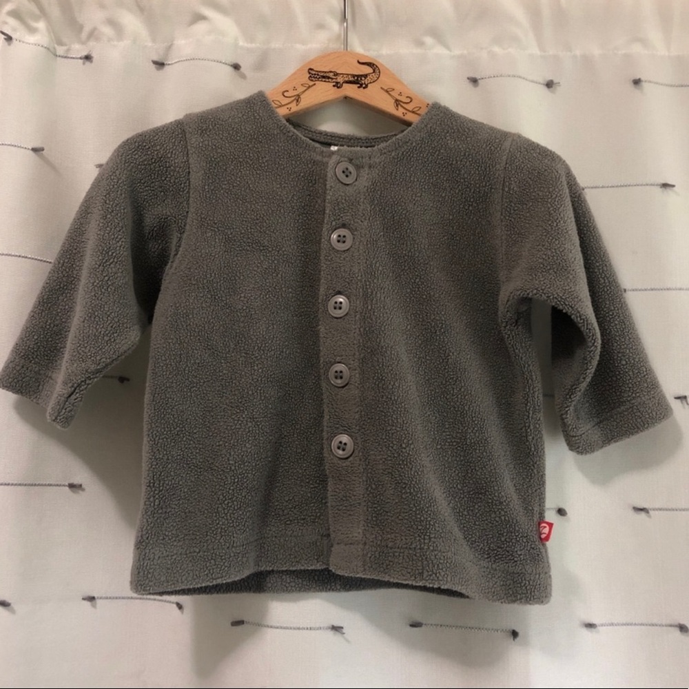 Zutano fleece button up cardigan size 12 months